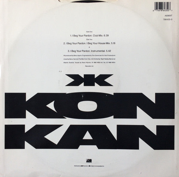 Kon Kan : I Beg Your Pardon (Club Mix) (12", Single, Gre)
