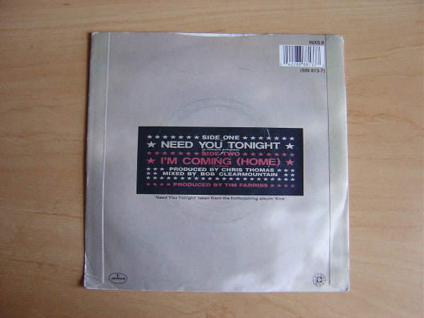 INXS : Need You Tonight (7", Sil)