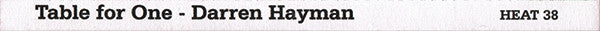 Darren Hayman : Table For One (CD, Album)