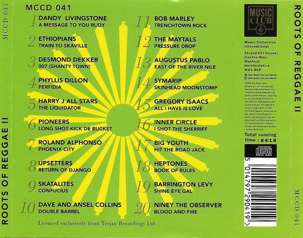 Various : The Roots Of Reggae II (CD, Comp)