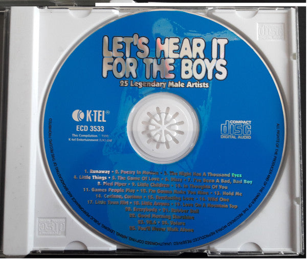Various : Let's Hear It For The Boys - 25 Legendary Male Artists (CD, Comp)