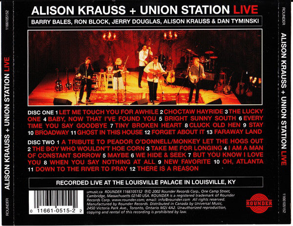 Alison Krauss & Union Station : Live (2xCD, Album)