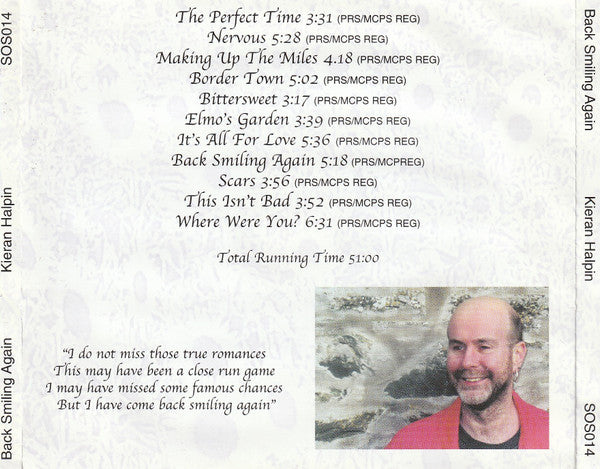 Kieran Halpin : Back Smiling Again (CD, Album)
