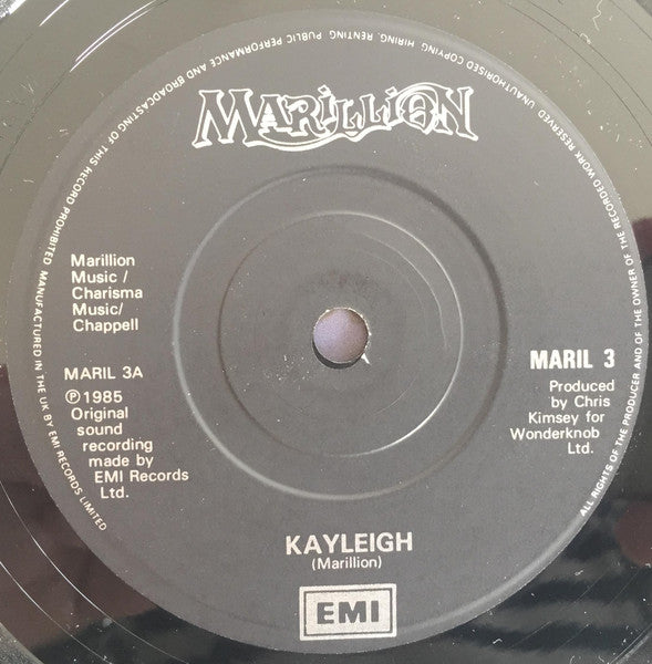 Marillion : Kayleigh (7", Single, Pap)
