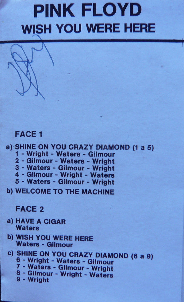 Pink Floyd : Wish You Were Here (Cass, Album)