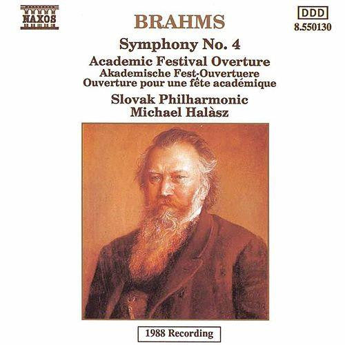 Johannes Brahms - Slovak Philharmonic Orchestra, Michael Halász : Symphony No. 4 - Academic Festival Overture (CD, Album)