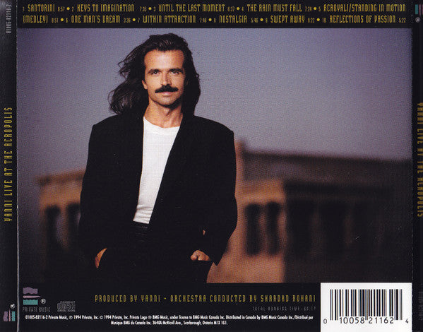 Yanni (2) With The Royal Philharmonic Concert Orchestra : Live At The Acropolis (CD, Album, Liv)