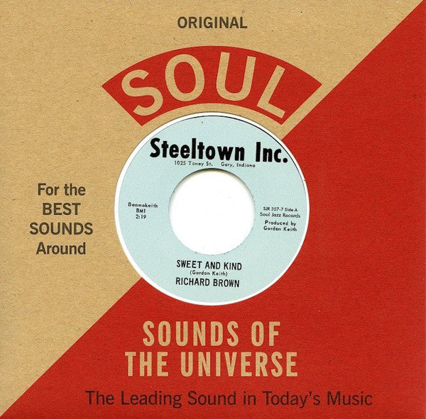 Richard Brown (19) : Sweet And Kind (7", Single, RE)