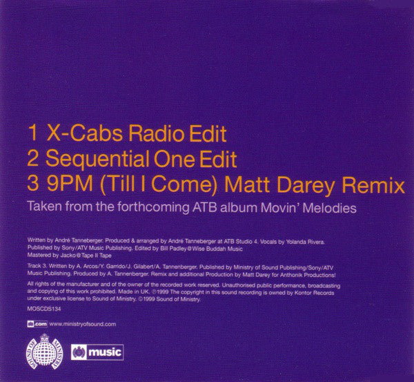 ATB - Dont Stop (CD) (Very Good Plus (VG)) - DaddyPop