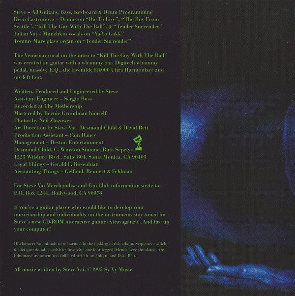 Steve Vai : Alien Love Secrets (CD, Album)