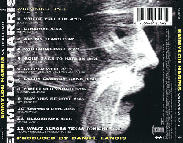Emmylou Harris : Wrecking Ball (HDCD, Album, RP)