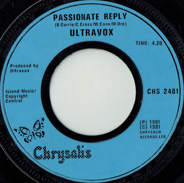 Ultravox : Vienna (7", Single, Blu)