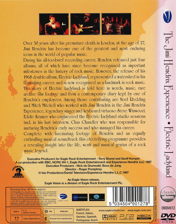 The Jimi Hendrix Experience : Electric Ladyland (DVD-V, PAL)
