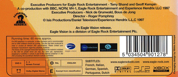 The Jimi Hendrix Experience : Electric Ladyland (DVD-V, PAL)