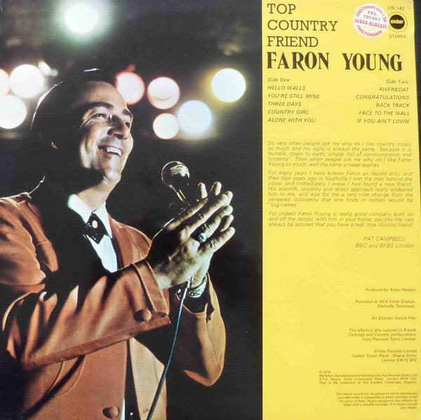 Faron Young : Top Country Friend (LP, Album, M/Print)