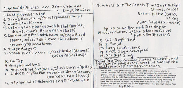 The Moldy Peaches : The Moldy Peaches (CD, Album)