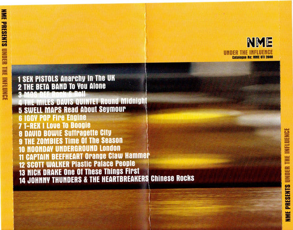 Various : NME Presents Under The Influence (CD, Comp, Promo)