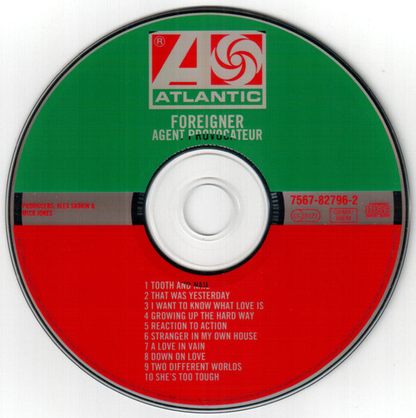 Foreigner : Agent Provocateur (CD, Album, RE, RM)