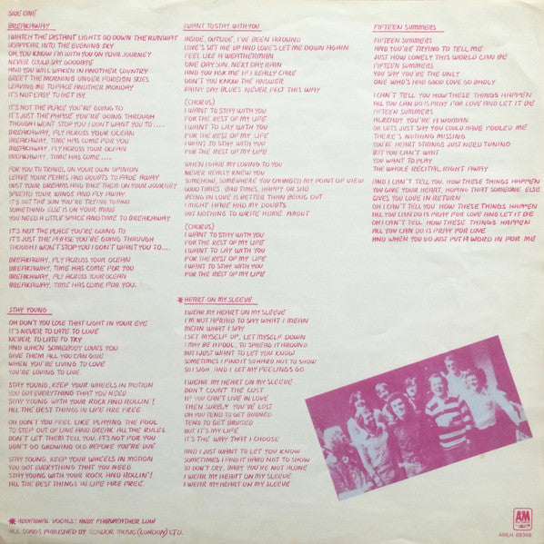 Gallagher & Lyle : Breakaway (LP, Album, Got)