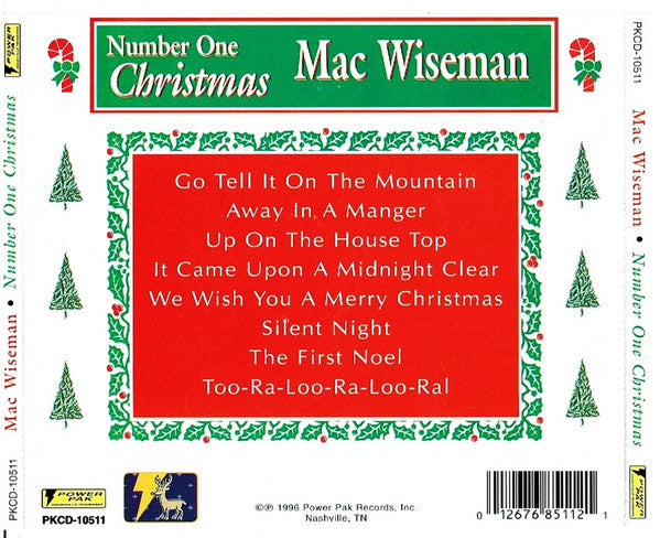Mac Wiseman : Number One Christmas (CD, Album)