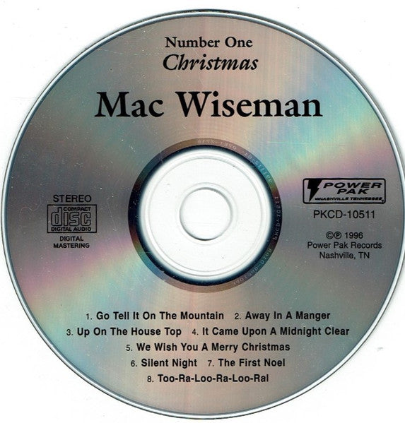 Mac Wiseman : Number One Christmas (CD, Album)