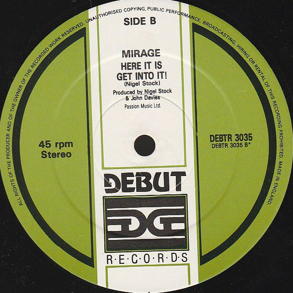 Mirage (12) : Jack Mix V (12", Comp, Mixed)