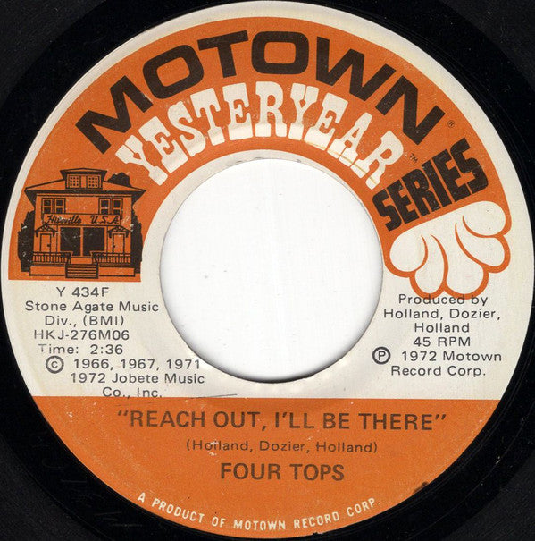 Four Tops : Reach Out, I'll Be There / Standing In The Shadows Of Love (7", Single)