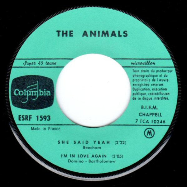 The Animals : I'm Crying (7", EP, Mono, Gre)