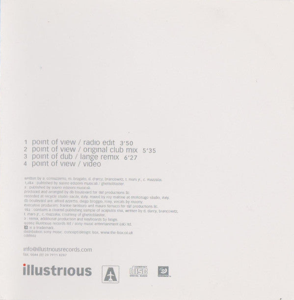 DB Boulevard : Point Of View (CD, Single, Enh)