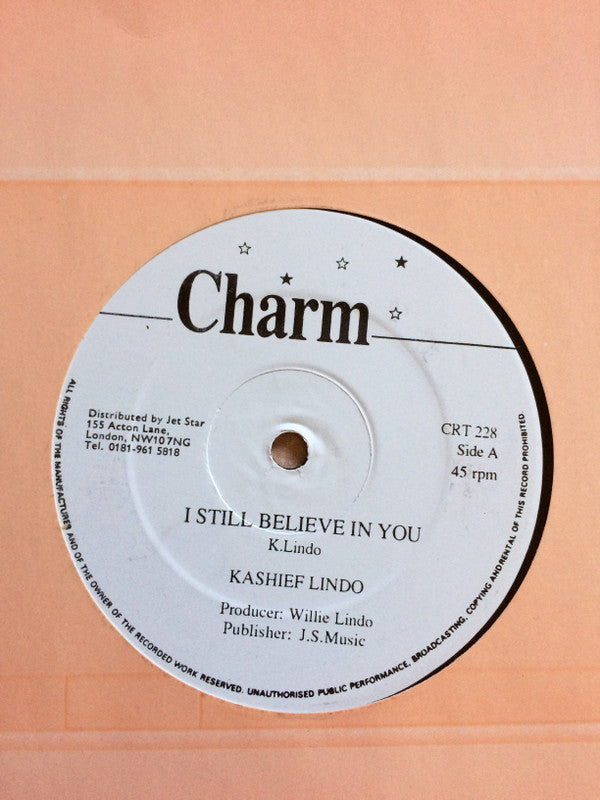Kashief Lindo : I Still Believe In You / Everything You Do (12")