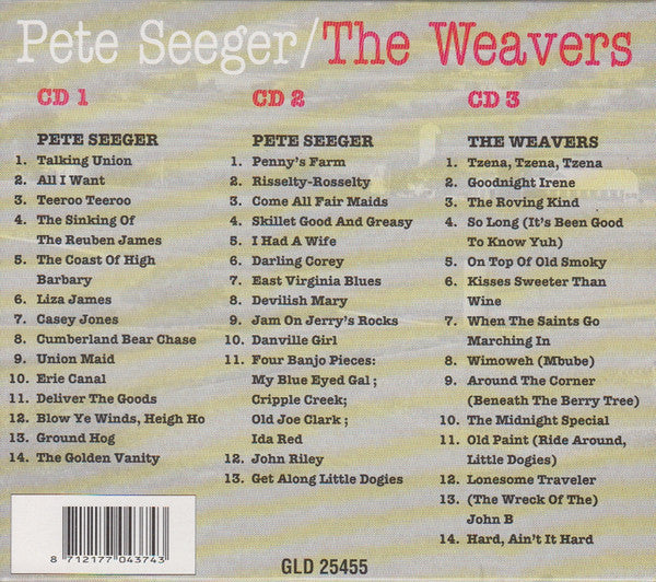 Pete Seeger / The Weavers : Pete Seeger/The Weavers (3xCD, Comp + Box)