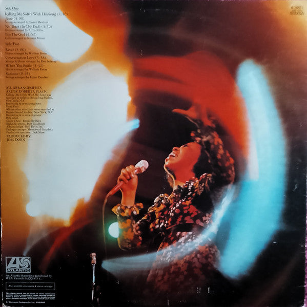 Roberta Flack : Killing Me Softly (LP, Album, Die)