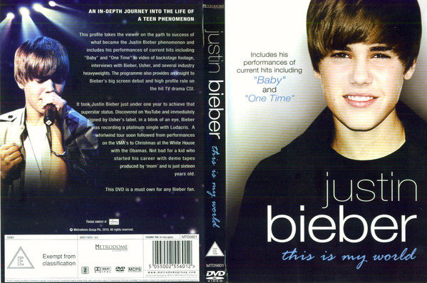 Justin Bieber : This Is My World (DVD-V)