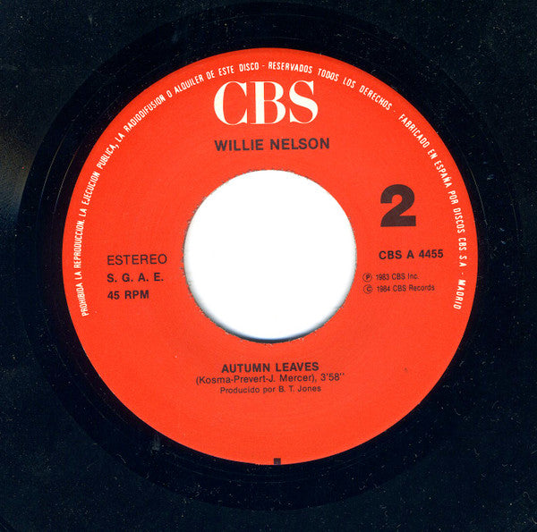 Willie Nelson : Always On My Mind (7")