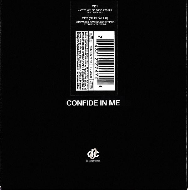 Kylie Minogue : Confide In Me (CD, Single, CD1)