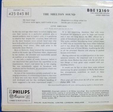 Anne Shelton - The Shelton Sound (7) (Good (G)) - DaddyPop