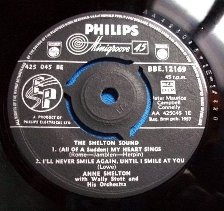 Anne Shelton - The Shelton Sound (7) (Good (G)) - DaddyPop