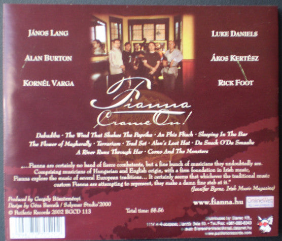 Fianna : Crame On! (CD, Album)