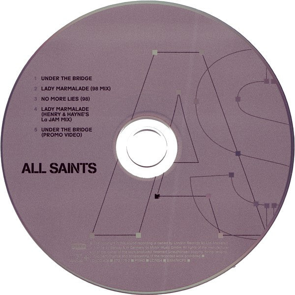 All Saints - Under The Bridge Lady Marmalade (CD) (Good Plus (G)) - DaddyPop