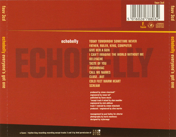 Echobelly : Everyone's Got One (CD, Album)