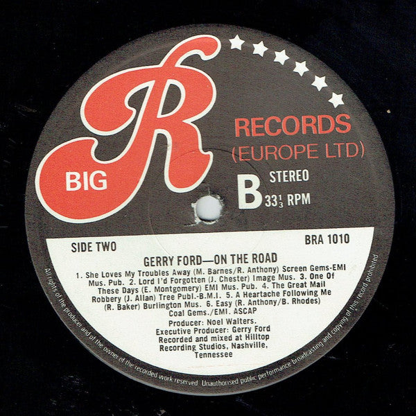 Gerry Ford : On The Road (LP, Album)