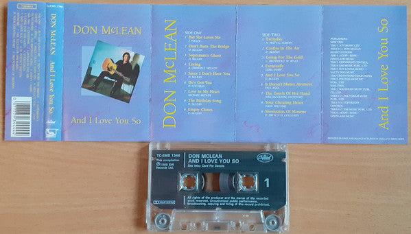 Don McLean : And I Love You So (Cass, Comp)