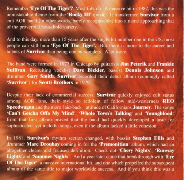 Survivor : Prime Cuts (CD, Comp)