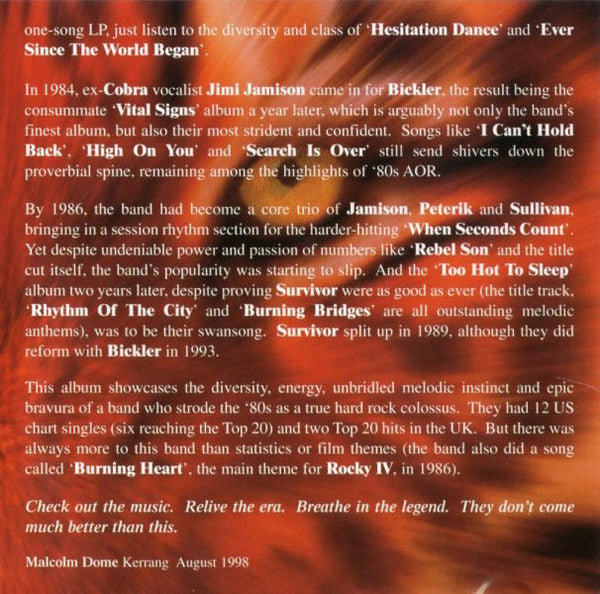 Survivor : Prime Cuts (CD, Comp)