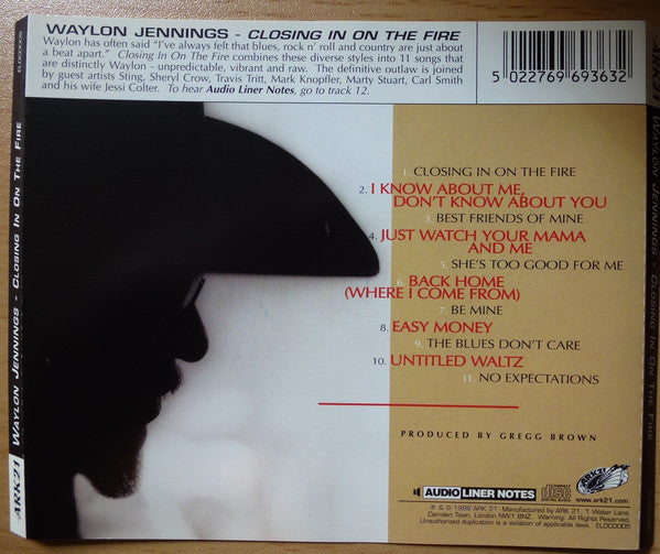 Waylon Jennings : Closing In On The Fire (CD, Album)