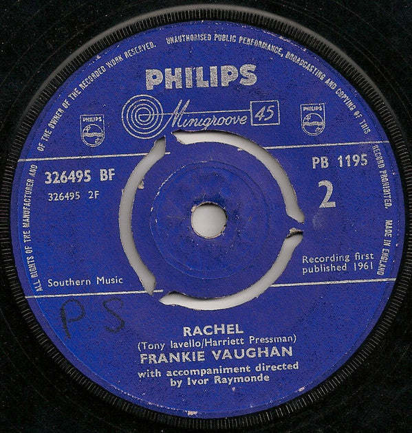 Frankie Vaughan : Tower Of Strength (7", 3-P)