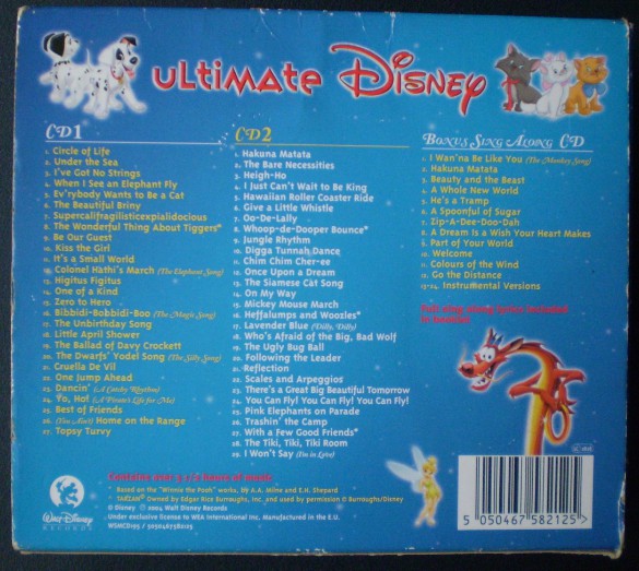 Unknown Artist : Ultimate Disney (3xCD, Comp)