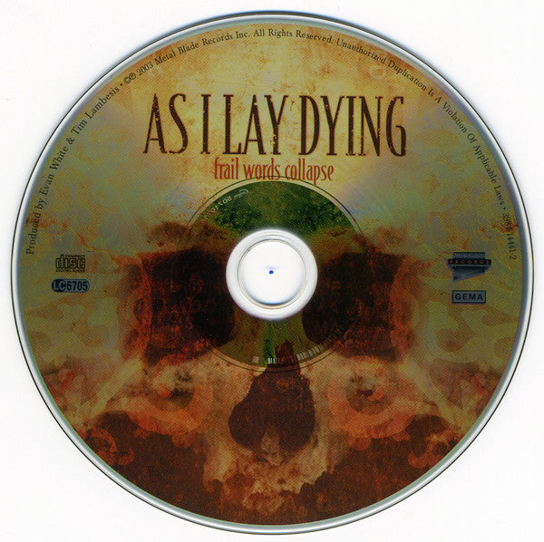 As I Lay Dying : Frail Words Collapse (CD, Album)