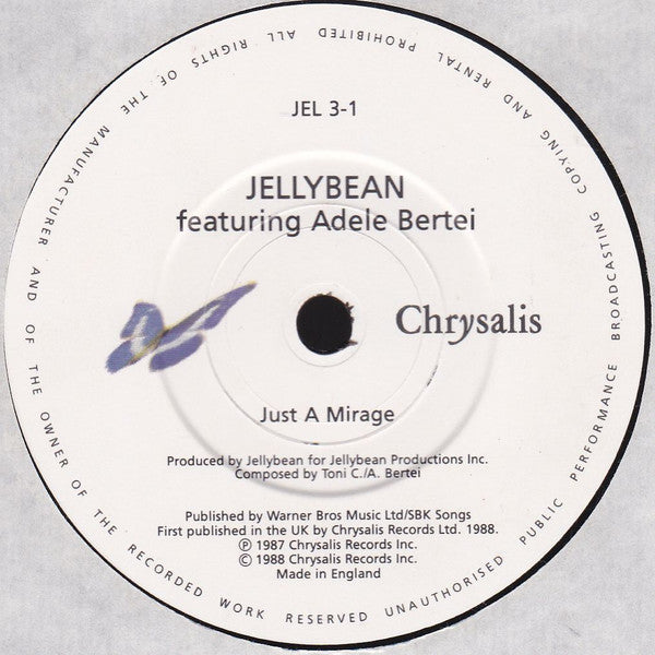 John "Jellybean" Benitez Featuring Adele Bertei : Just A Mirage (7", Single)