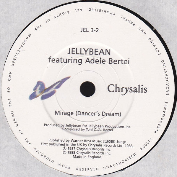 John "Jellybean" Benitez Featuring Adele Bertei : Just A Mirage (7", Single)
